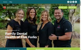 Family Dental Health of Five Forks website