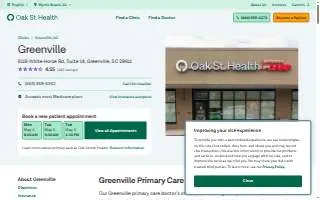 Oak Street Health Greenville Primary Care Clinic website