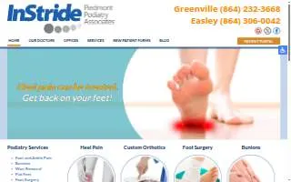 Piedmont Podiatry Associates website