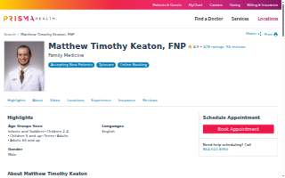 Matthew Timothy Keaton, FNP