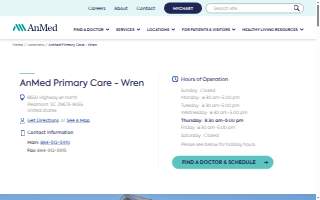 AnMed Primary Care - Wren