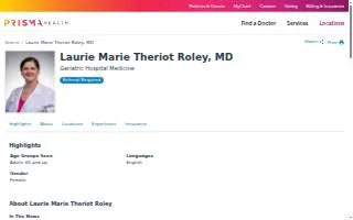 Laurie Marie Theriot Roley, MD website