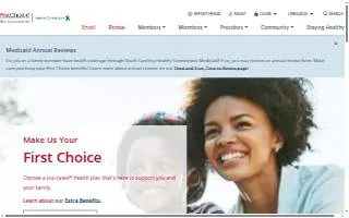 Select Health of Sc website