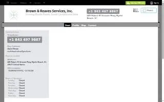Brown & Reaves Services, Inc. website