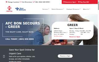 AFC Urgent Care Bon Secours - Greer