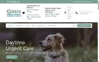 Oasis Animal Hospital & Emergency Center of Greenville website