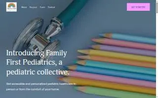 Family First Pediatrics of Greenville website