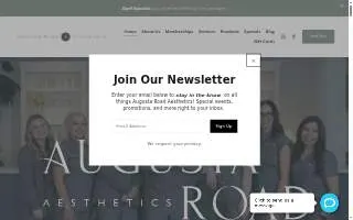 Augusta Road Aesthetics website
