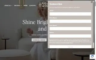 Brio Aesthetics website