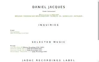 Daniel Jacques website