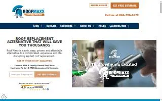 Roof Maxx of Myrtle Beach, SC website