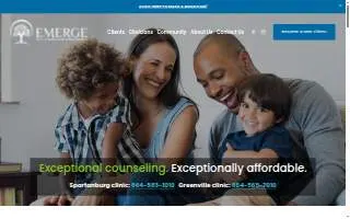 Emerge Family Therapy Center & Teaching Clinic of Greenville website