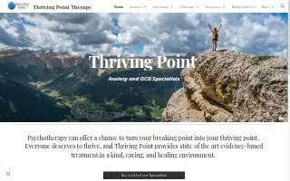 Thriving Point Therapy website
