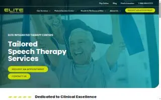 Elite Integrated Therapy Centers of Simpsonville website