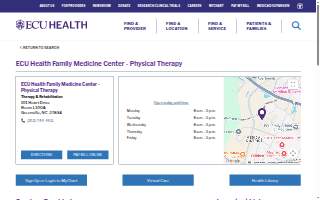 ECU Health Family Medicine Center - Physical Therapy