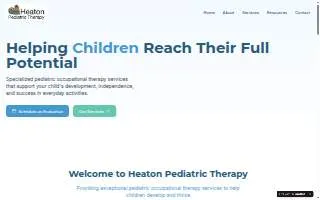 Heaton Pediatric Therapy website