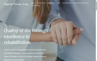 Magnolia Therapy Group website