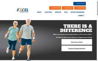 Excel Rehab & Sports - Easley website
