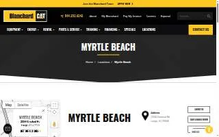 Blanchard Machinery - Myrtle Beach website
