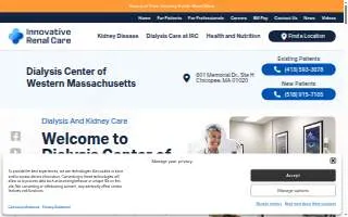 Innovative Renal Care Greenville Dialysis Clinic website
