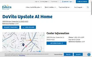 DaVita Upstate At Home website