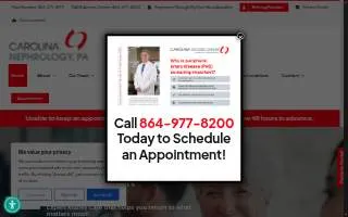 Carolina Nephrology, PA website