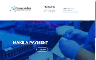 Premier Medical Laboratory Services website