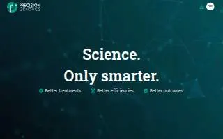 Precision Genetics website