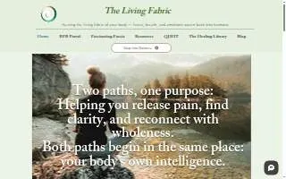 The Living Fabric website