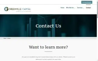 Greenville Capital website