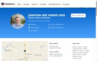Jonathan Arie Vander Hoek: Primerica - Financial Services