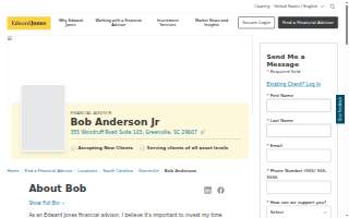 Edward Jones - Financial Advisor: Bob Anderson Jr