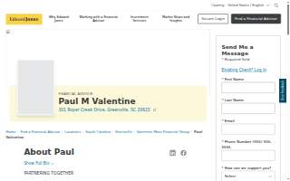 Edward Jones - Financial Advisor: Paul M Valentine
