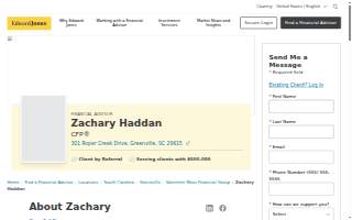 Edward Jones - Financial Advisor: Zachary Haddan, CFP®