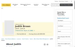 Edward Jones - Financial Advisor: Judith Brown, CFP®|ChFC®