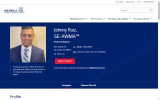 Merrill Lynch Financial Advisor Johnny Ruiz