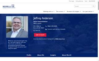 Merrill Lynch Financial Advisor Jeffrey Anderson