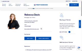 Rebecca Davis, Mortgage Loan Officer - First Horizon Bank