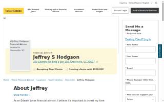 Edward Jones - Financial Advisor: Jeffrey S Hodgson