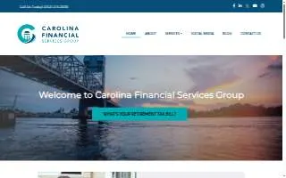 Carolina Financial Services Group website