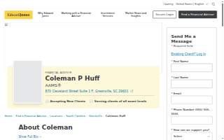 Edward Jones - Financial Advisor: Coleman P Huff, AAMS®