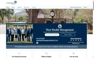 West Wealth Management - Ameriprise Financial Services, LLC website