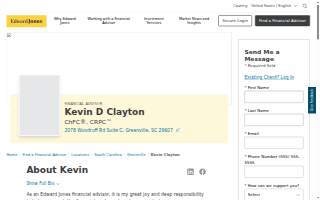 Edward Jones - Financial Advisor: Kevin D Clayton, AAMS®|CRPC™