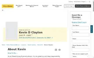 Edward Jones - Financial Advisor: Kevin D Clayton, AAMS®|CRPC™ website