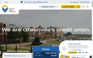 Greenville Federal Credit Union of Greer website