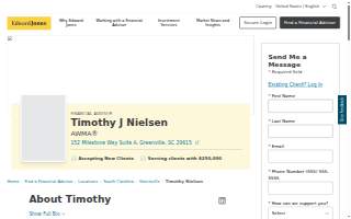 Edward Jones - Financial Advisor: Timothy J Nielsen, AWMA®