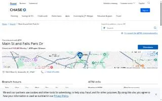 Chase Bank of Greenville website