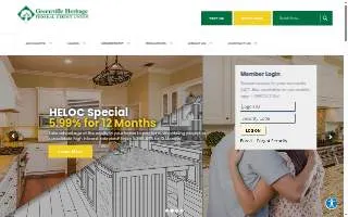 Greenville Heritage Federal Credit Union website