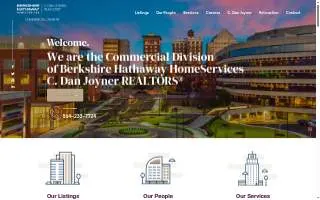 Joyner Commercial: the Commercial Division of Berkshire Hathaway HomeServices C Dan Joyner REALTORS website