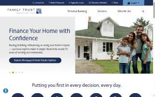Family Trust Federal Credit Union of Greenville website